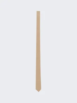 Saint Laurent Narrow Tie Beige