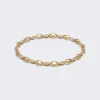 Maor Neo 4Mm Bracelet In Yellow Gold And White Diamonds