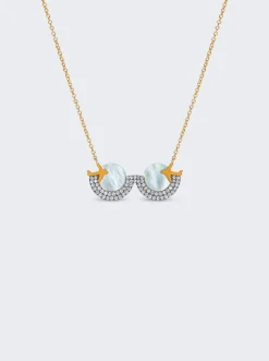 NeverNoT Travel Necklace White Mother Of Pearl