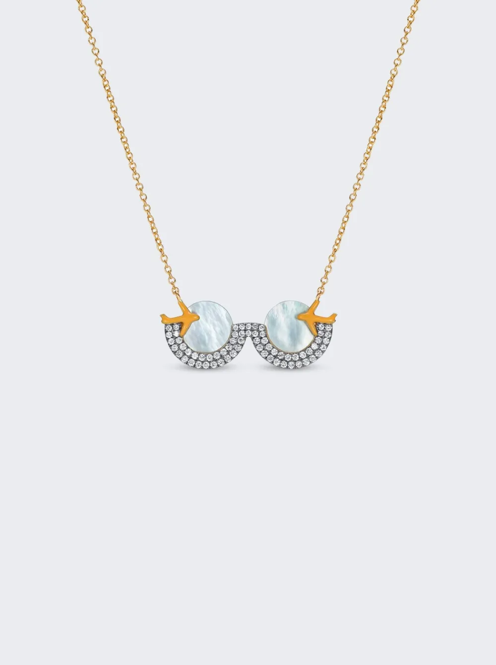 NeverNoT Travel Necklace White Mother Of Pearl