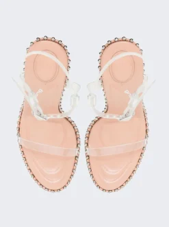 Alexander Wang Nova 105 Ankle Strap Sandal Peachy Nude