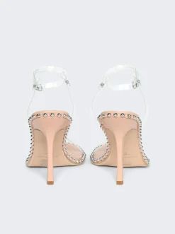 Alexander Wang Nova 105 Ankle Strap Sandal Peachy Nude