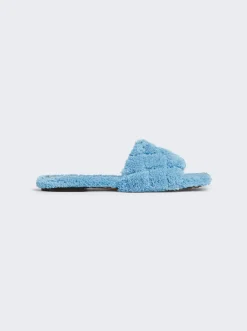 Bottega Veneta Padded Flat Sandal Windswept Blue