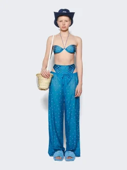 Bottega Veneta Padded Flat Sandal Windswept Blue