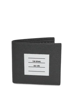 Thom Browne Paper Label Billfold Wallet Dark Grey
