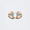 Monica Sordo Patchwork Nautilus Earrings Grey