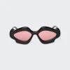 Loewe Paula'S Ibiza Flame Sunglasses Shiny Black And Violet
