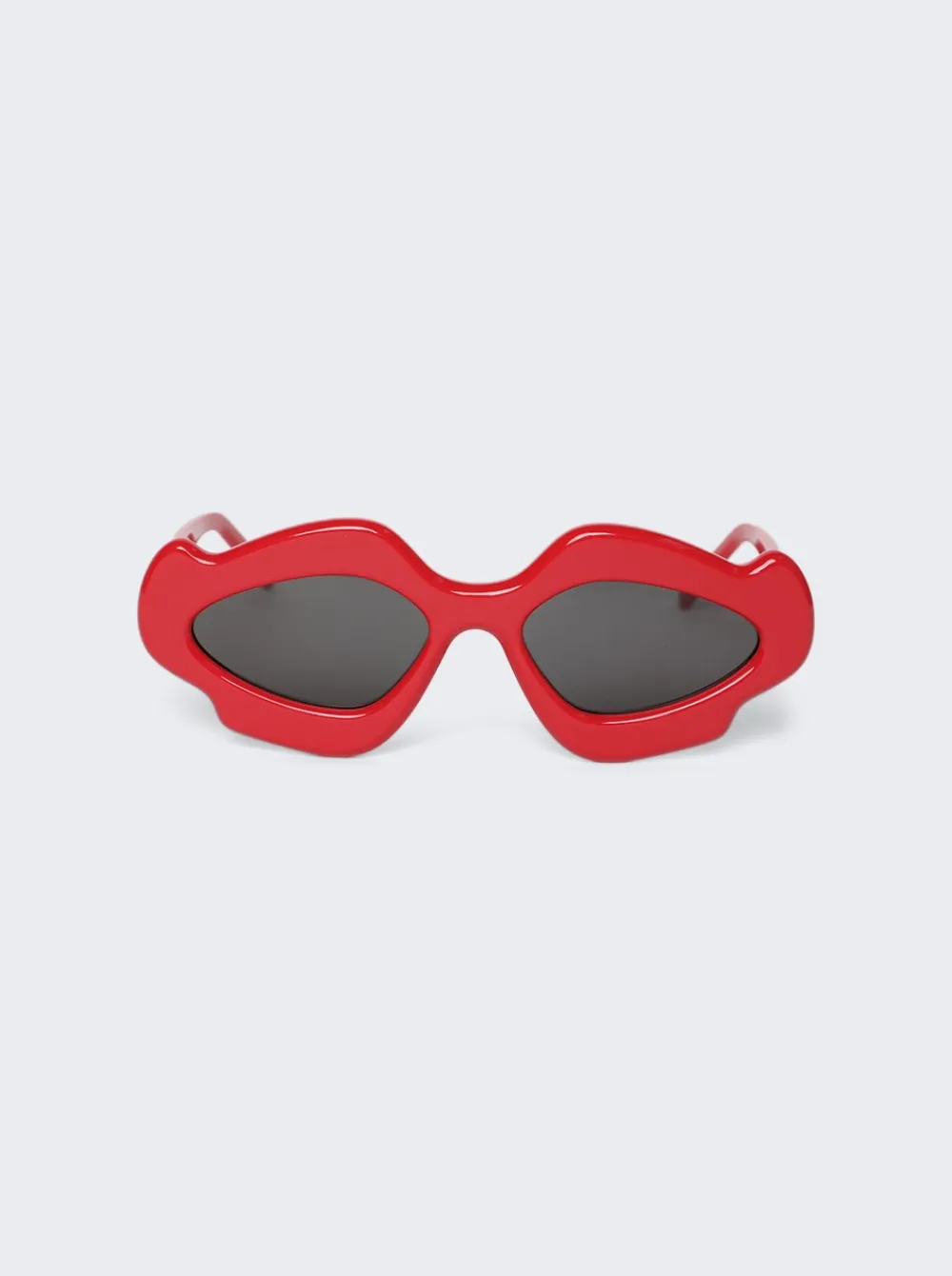 Loewe Paula'S Ibiza Flame Sunglasses Shiny Red And Smoke
