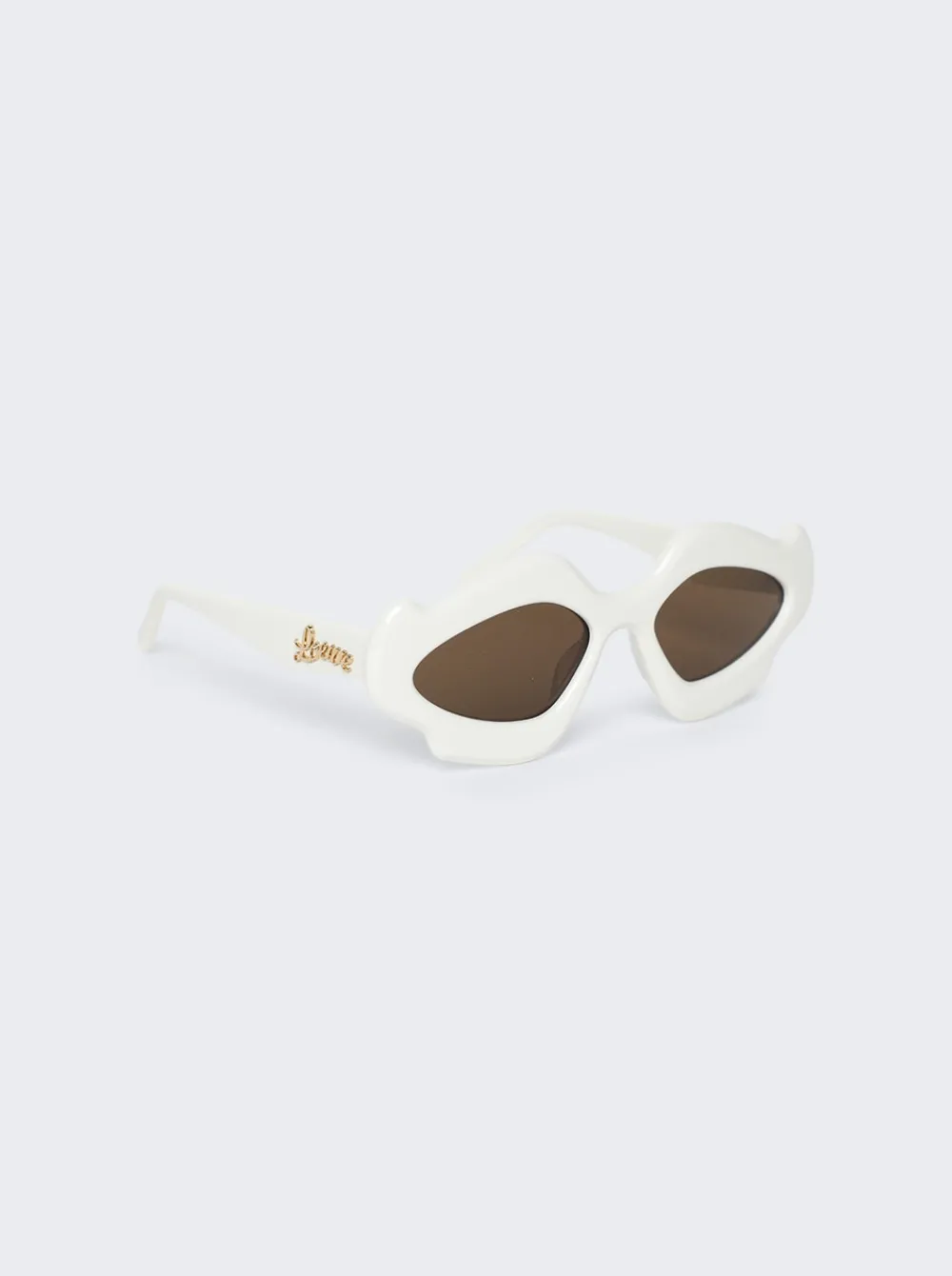 Loewe Paula'S Ibiza Flame Sunglasses White And Brown