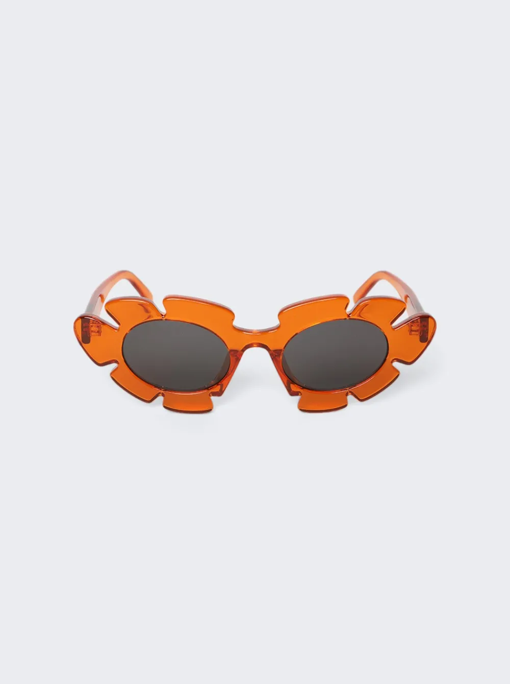 Loewe Paula'S Ibiza Flower Cat Eye Sunglasses Shiny Orange And Smoke