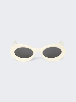 Loewe Paula'S Ibiza Loop Sunglasses Ivory And Smoke