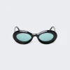 Loewe Paula'S Ibiza Loop Sunglasses Shiny Black And Blue