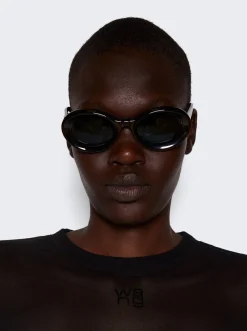 Loewe Paula'S Ibiza Loop Sunglasses Shiny Black And Blue