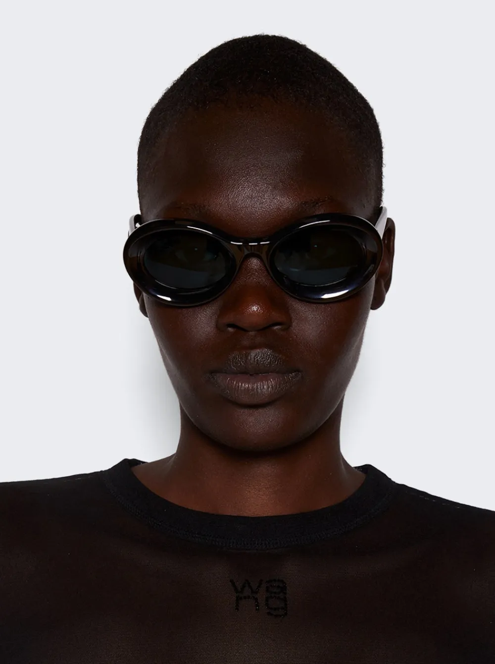Loewe Paula'S Ibiza Loop Sunglasses Shiny Black And Blue
