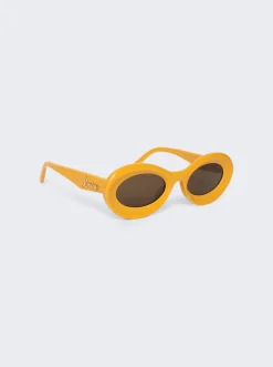 Loewe Paula'S Ibiza Loop Sunglasses Shiny Yellow And Brown