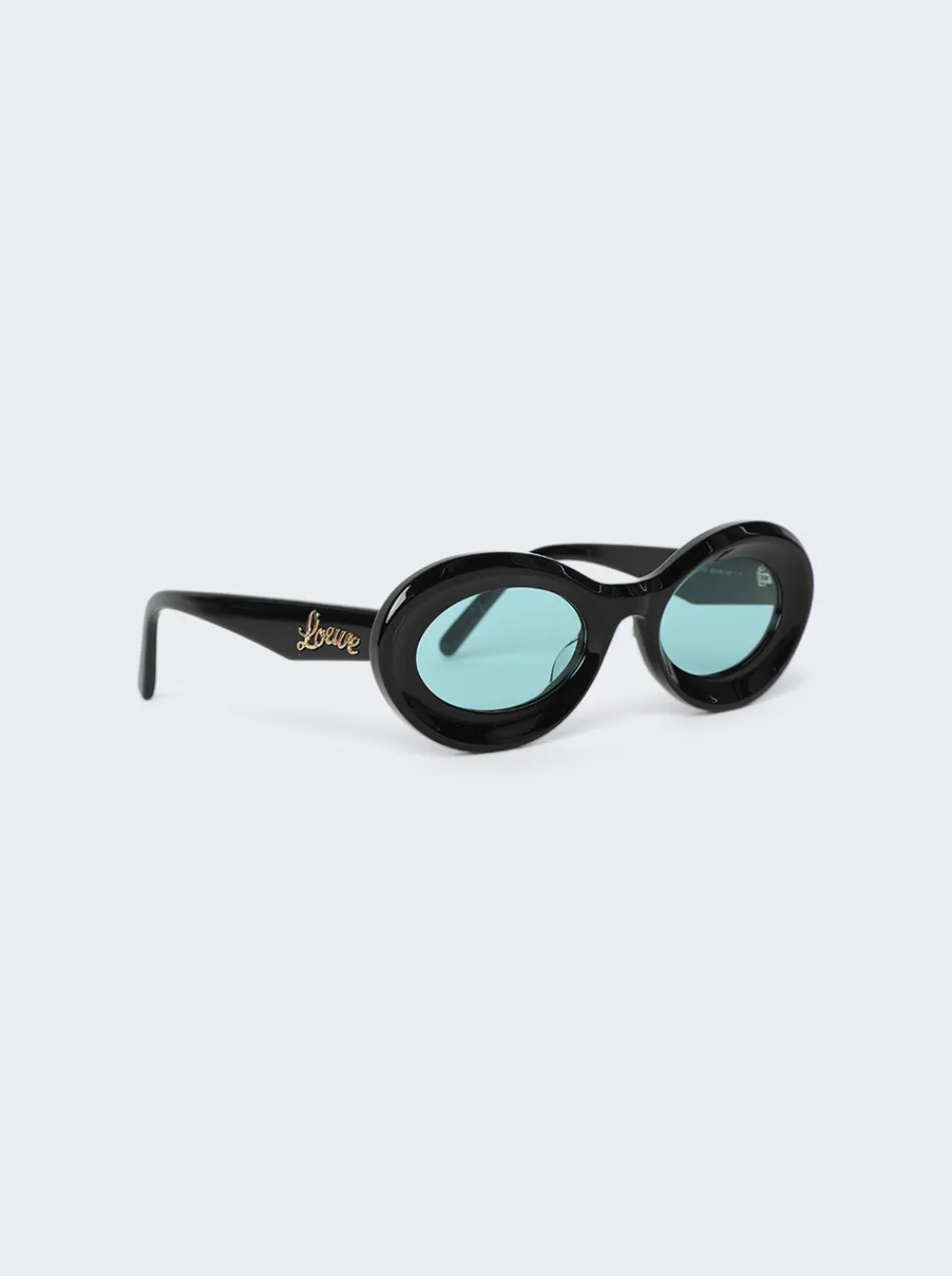 Loewe Paula'S Ibiza Loop Sunglasses Shiny Black And Blue