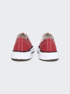 Maison MIHARA YASUHIRO Peterson 23 Low-Top Canvas Sneakers Bordeaux