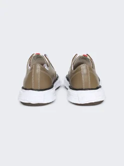 Maison MIHARA YASUHIRO Peterson 23 Low-Top Leather Sneakers Brown