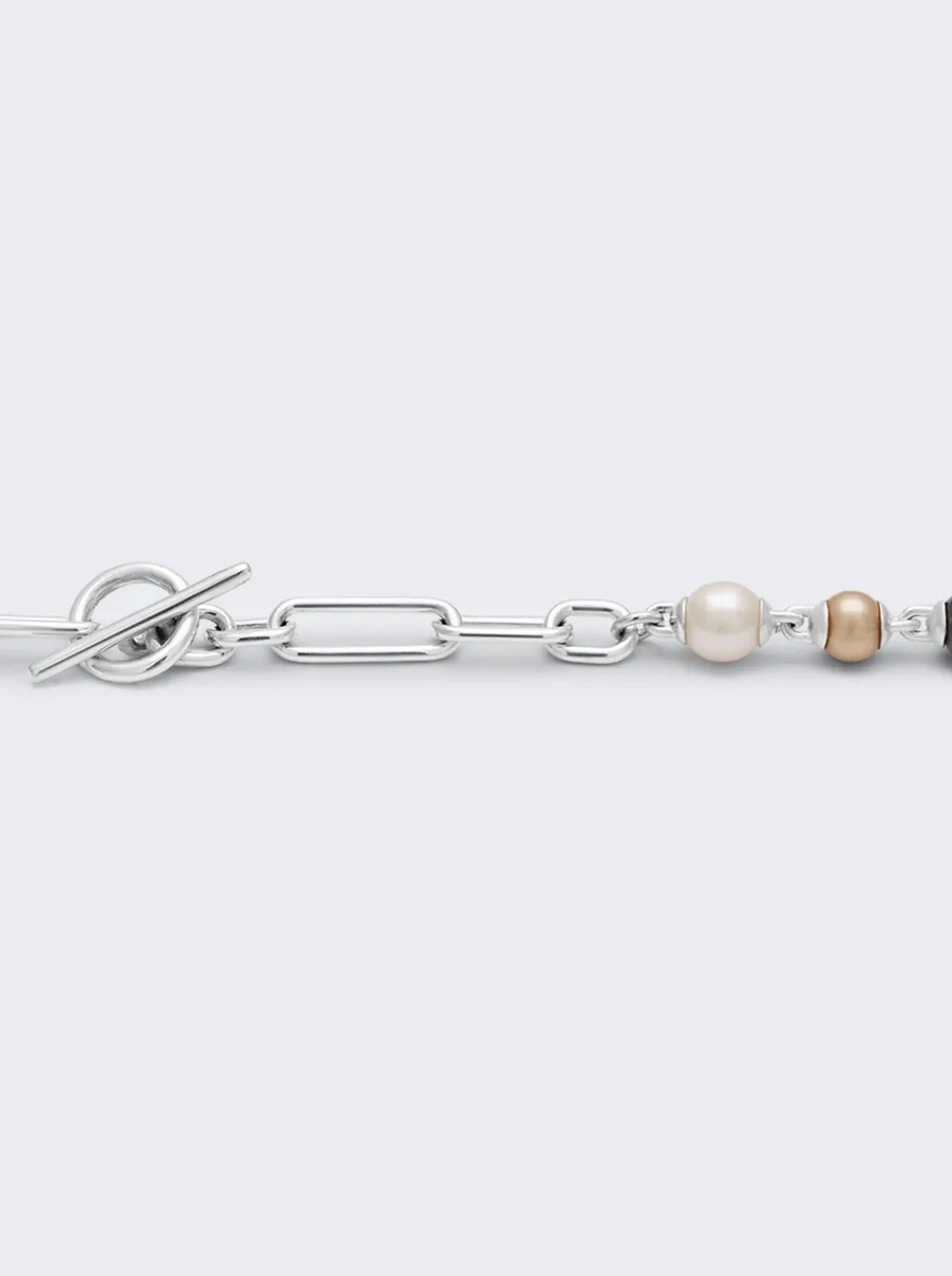 Maor Pina Linka Necklace With Mixed Pearls Sterling Silver