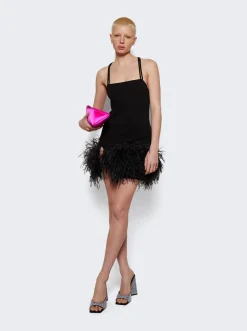 The Attico 8.30 Pm Clutch Fuchsia