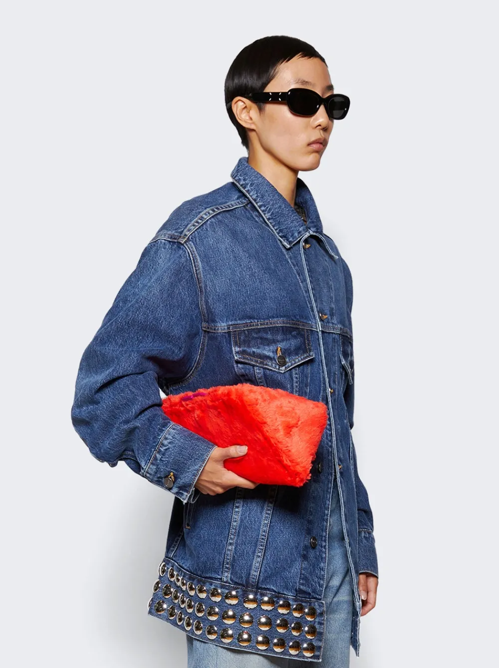 The Attico 8.30 Pm Clutch Red