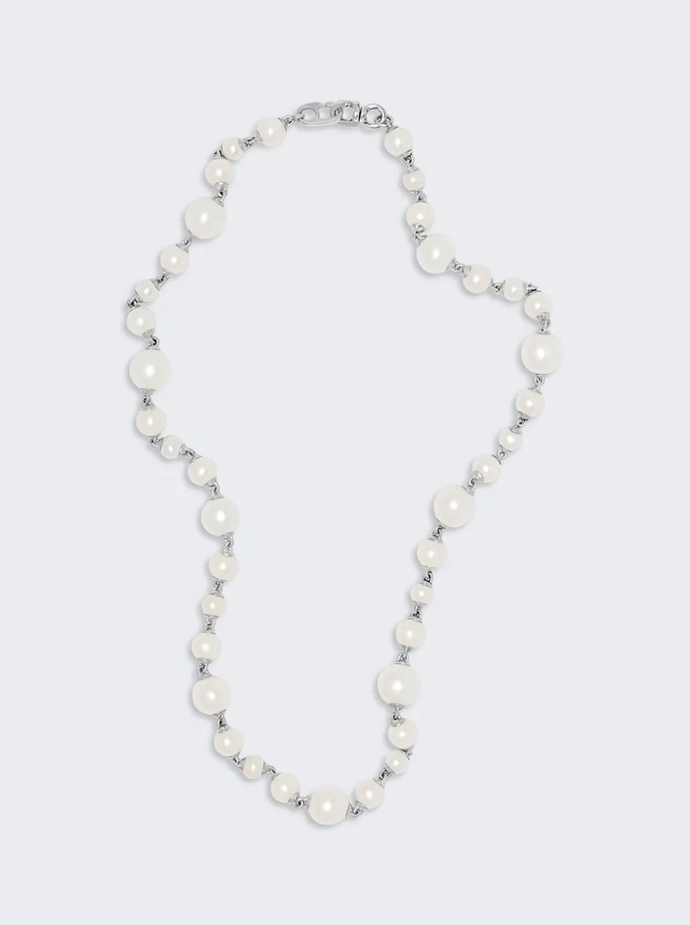 Maor Pnina Necklace With White Pearls Sterling Silver