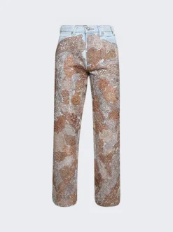 Earthling VIP Poetic Lust Jeans Blue And Brown
