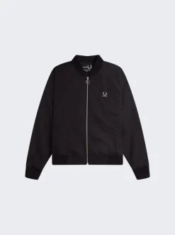 Fred Perry x Raf Simons Printed Bomber Jacket Black