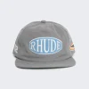 Rhude Rally Washed Canvas Hat Elephant Grey