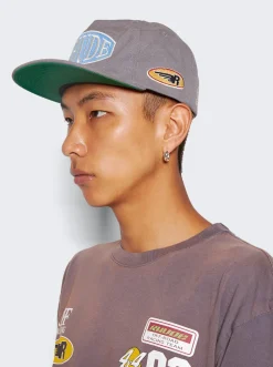 Rhude Rally Washed Canvas Hat Elephant Grey