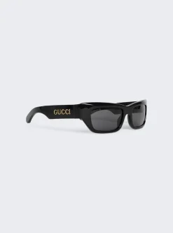 Gucci Rectangular Sunglasses Black