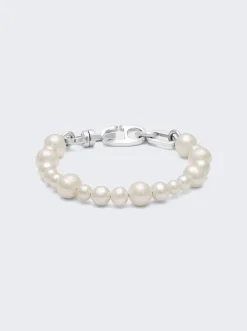 Maor Reidak Bracelet In Silver With White Pearls
