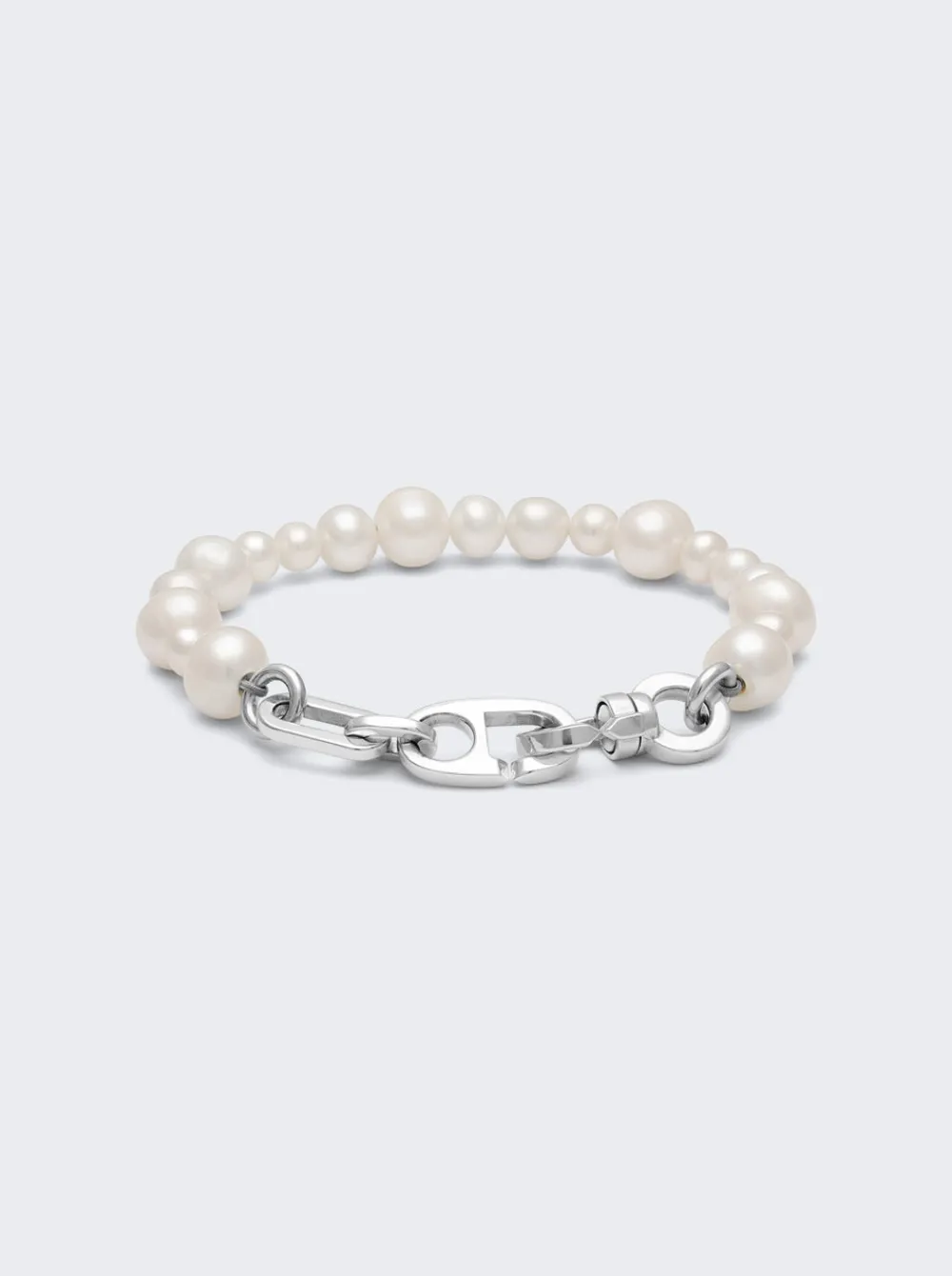 Maor Reidak Bracelet In Silver With White Pearls