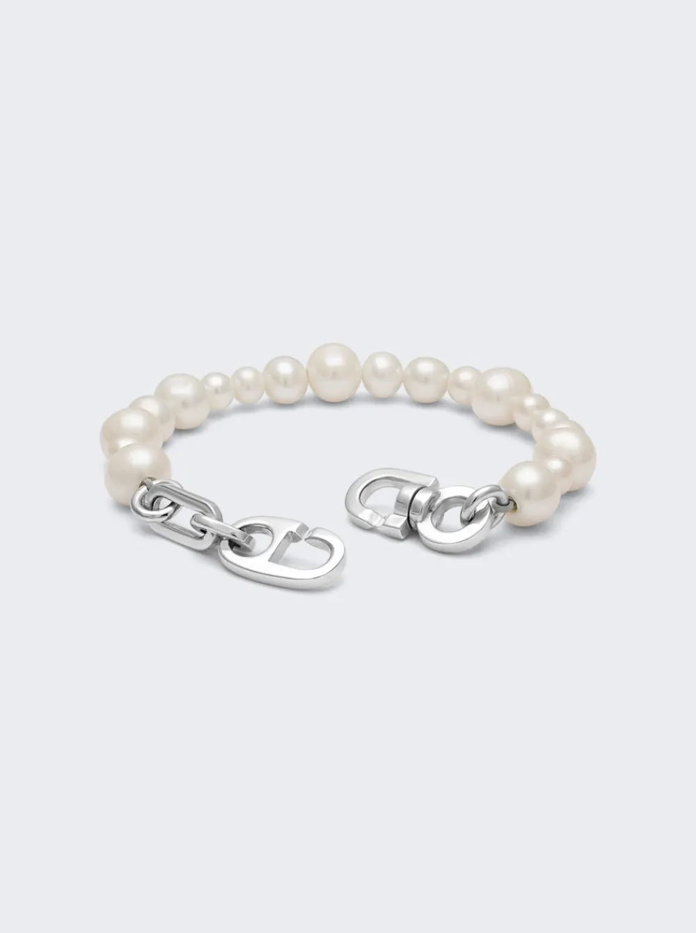 Maor Reidak Bracelet In Silver With White Pearls