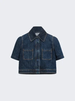 Loewe Reproportioned Denim Jacket Navy