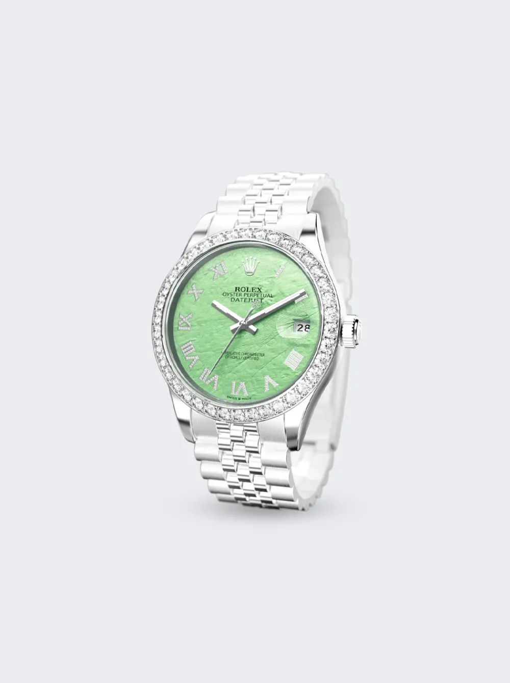 PRIVATE LABEL LONDON Rolex Datejust 41Mm Green Mother Of Pearl Dial