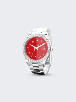 PRIVATE LABEL LONDON Rolex Datejust 41Mm Red Dial