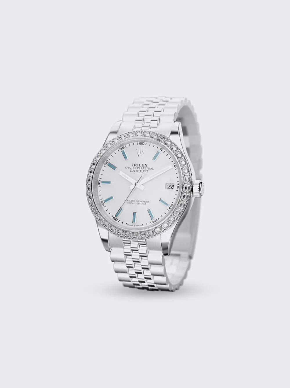 PRIVATE LABEL LONDON Rolex Datejust 41Mm White Dial