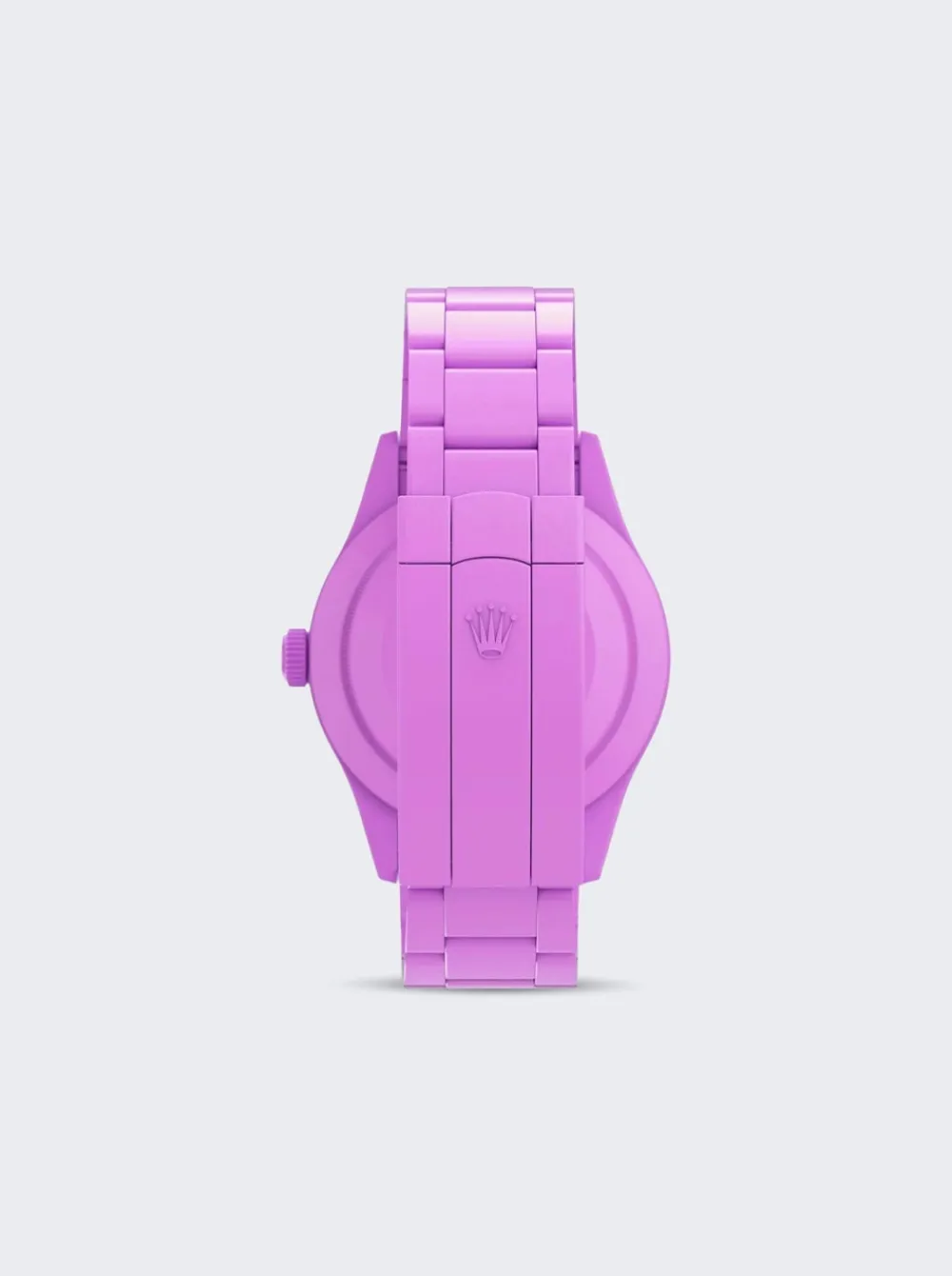 PRIVATE LABEL LONDON Rolex Datejust Smooth Ceramic Ccoated White Dial Oyster Bracelet Grape Purple Hour Markers