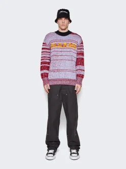 Marni Round Neck Sweater Iris Blue