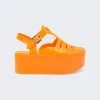 Loewe Rubber Wedge Sandal Orange