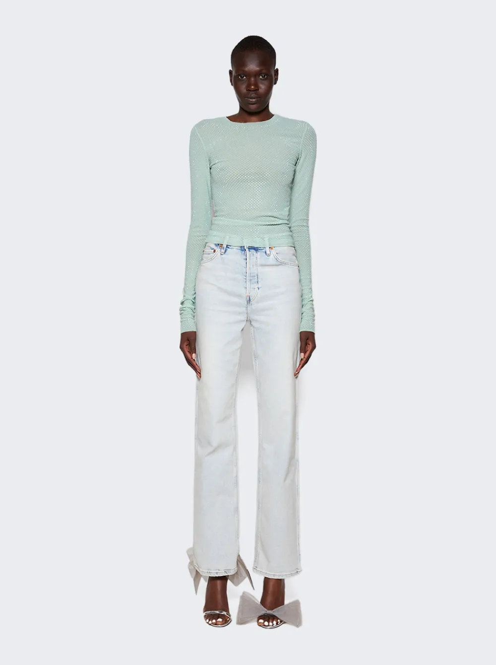 Re/Done 90S High Rise Loose Jeans Vapor Wave Blue