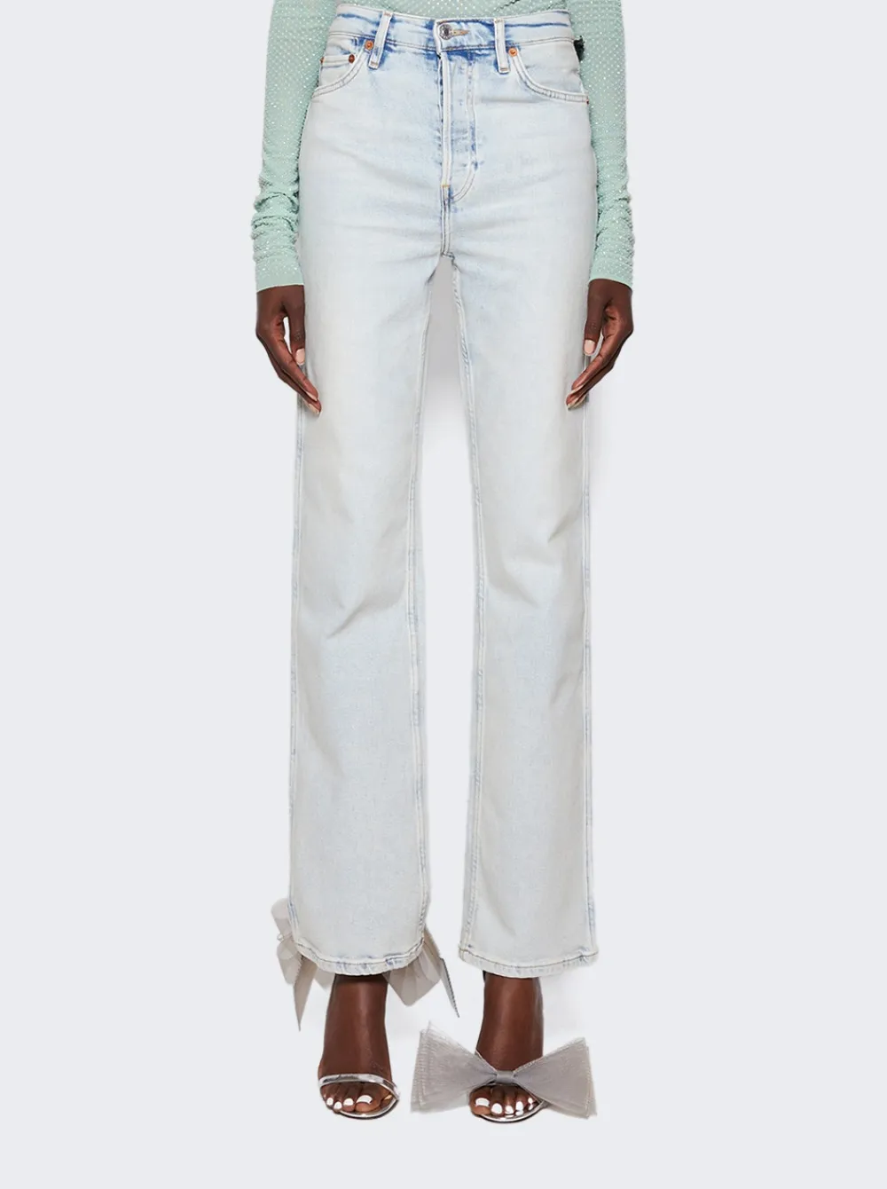 Re/Done 90S High Rise Loose Jeans Vapor Wave Blue