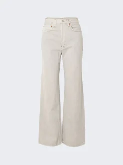 Re/Done 70S Ultra High Rise Wide Leg Jeans Greyish