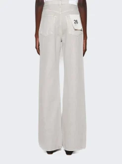Re/Done 70S Ultra High Rise Wide Leg Jeans Greyish