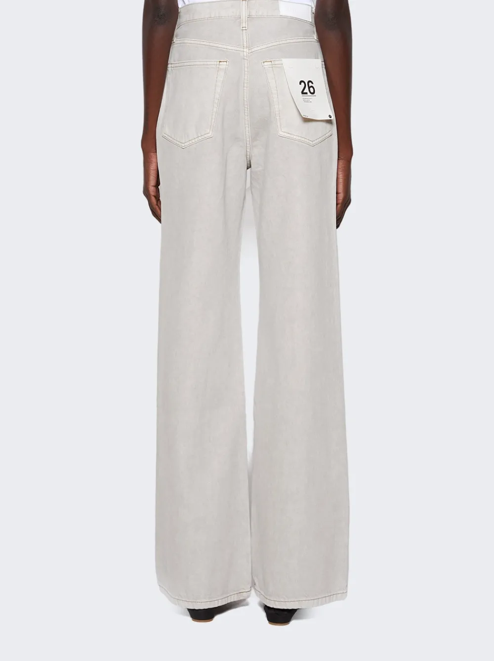 Re/Done 70S Ultra High Rise Wide Leg Jeans Greyish