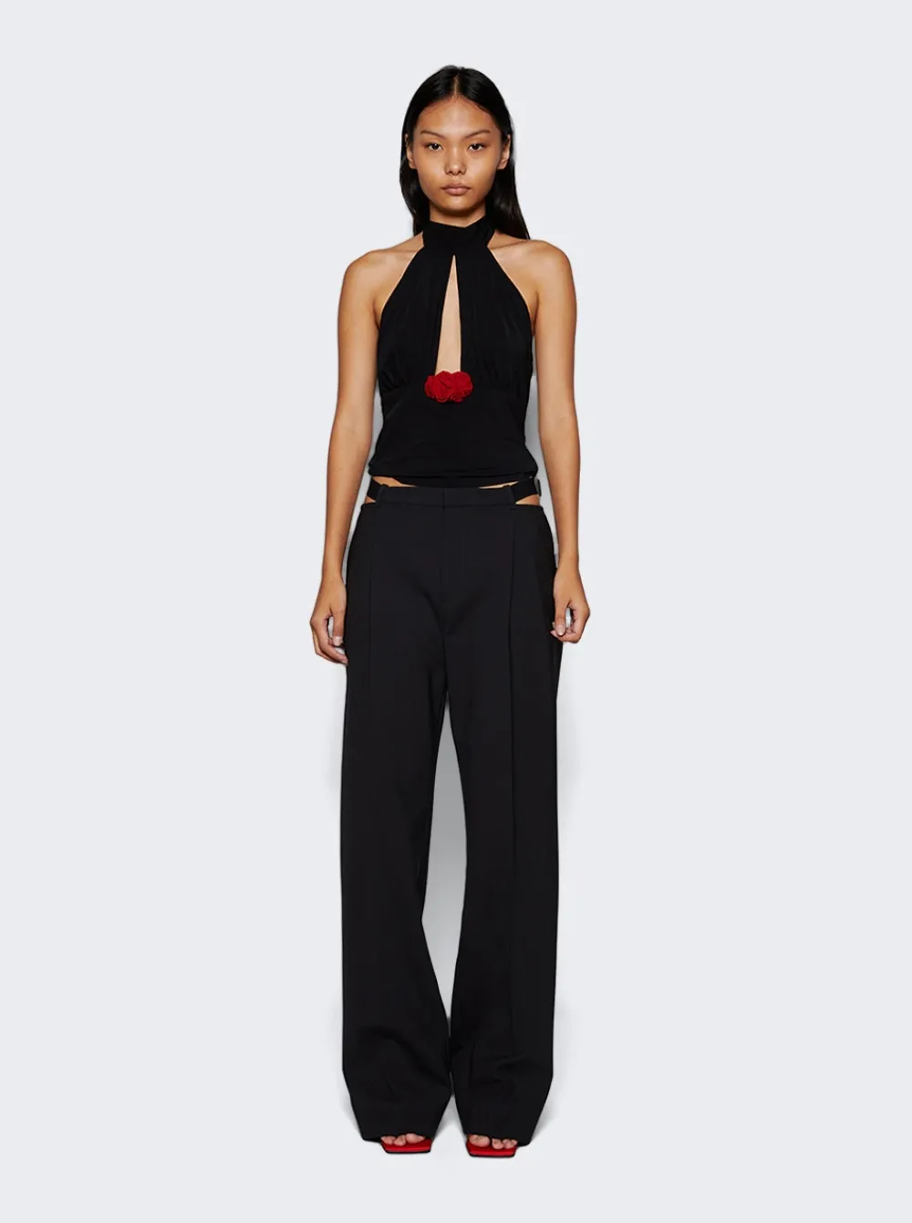 Dion Lee Safety Slider Trouser Black