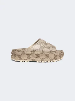 Gucci Sandal Beige And Ebony