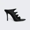 Alexander Wang Satin Lolita 105 Sandal Black