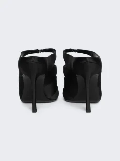 Alexander Wang Satin Lolita 105 Sandal Black